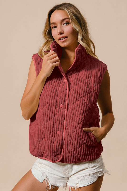 Quilted Corduroy Vest