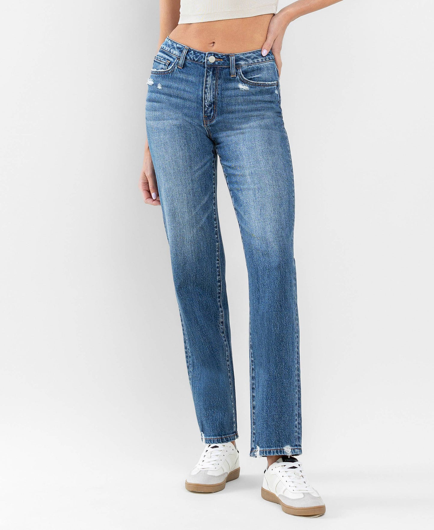 HIGH RISE RELAXED STRAIGHT JEANS