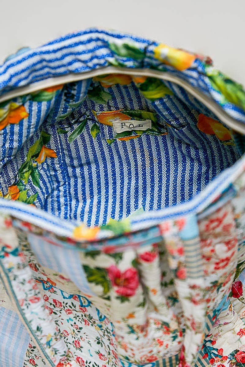 Quilted Patchwork Tote Bag