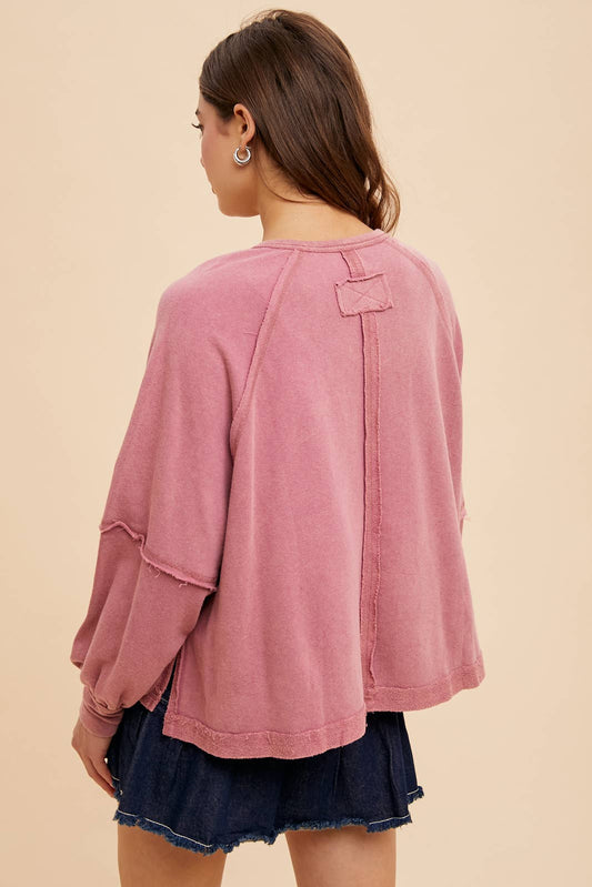 MINERAL PULLOVER/MULBERRY