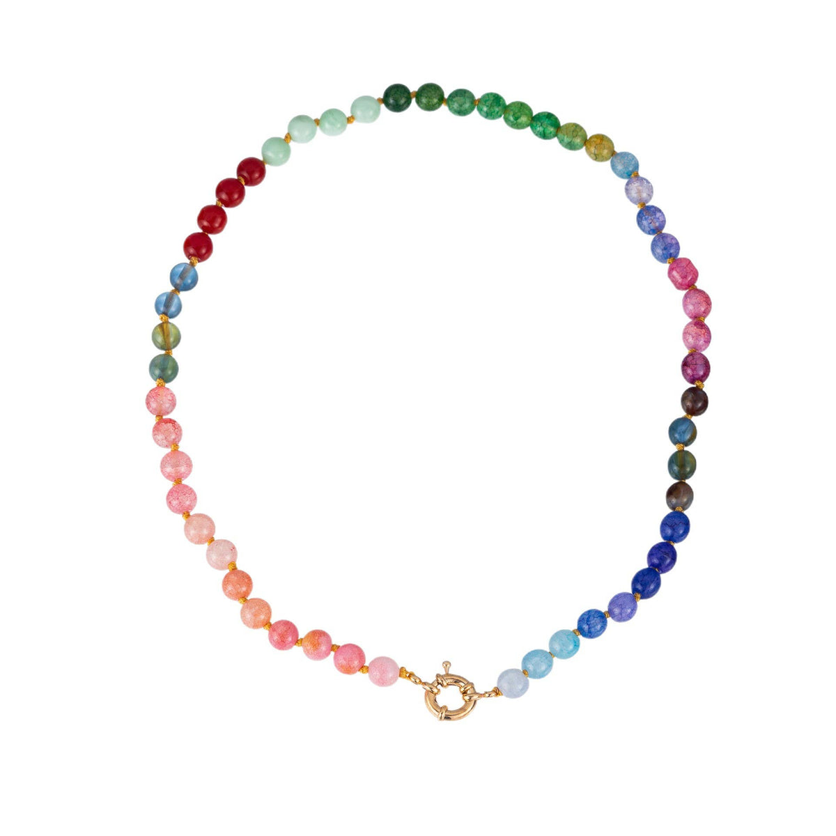 Glass Stone Mixed Necklace/Primary