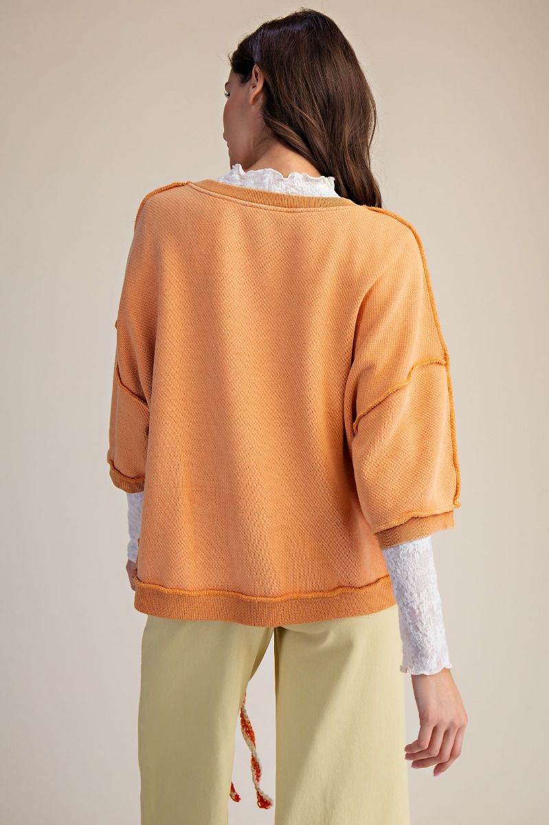 Button Down Cardi/Cinnamon