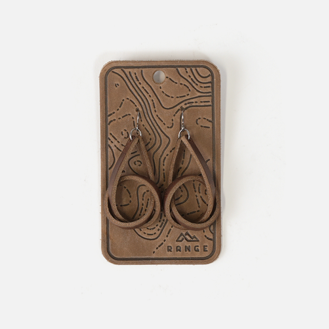 Knot Earrings: Nut Brown