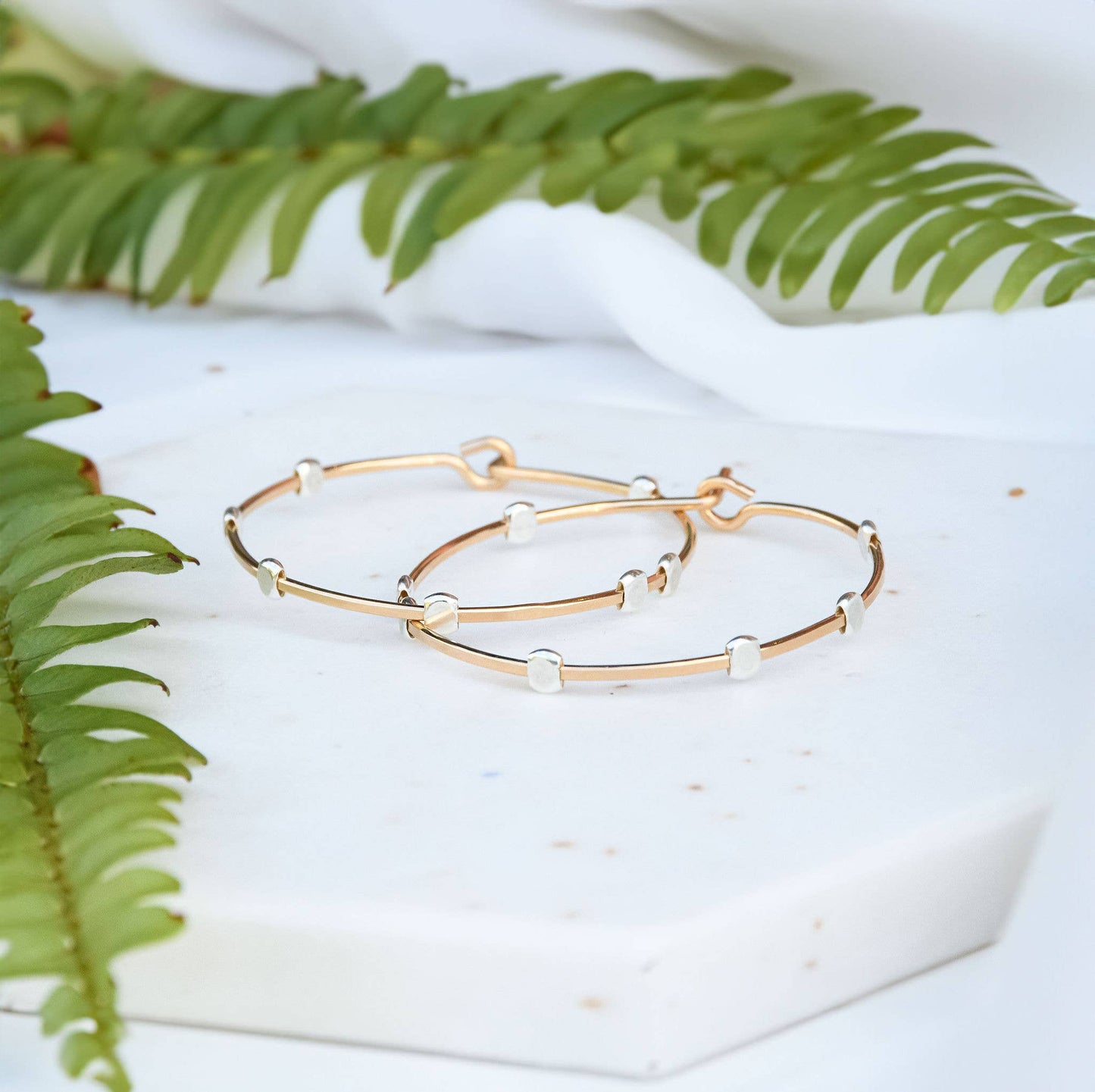 Cosmos Hoop Earrings